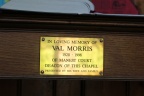 plaque on table in entrance lobby