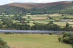 Nature reserve beside lake east of St Gastyn viewed from the tower