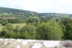 view towards Cathedine from the tower at St Gastyn